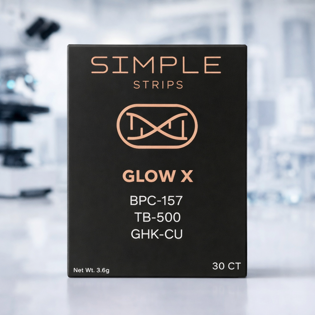 GlowX-Simple-Strips.png Glow X Recovery Dissolvable Strips - Image 1